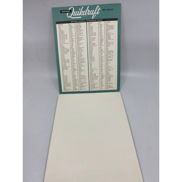 Vintage Dietzgen Quikdraft Vellum Drafting Pad Graph Paper - Picture 3 of 10